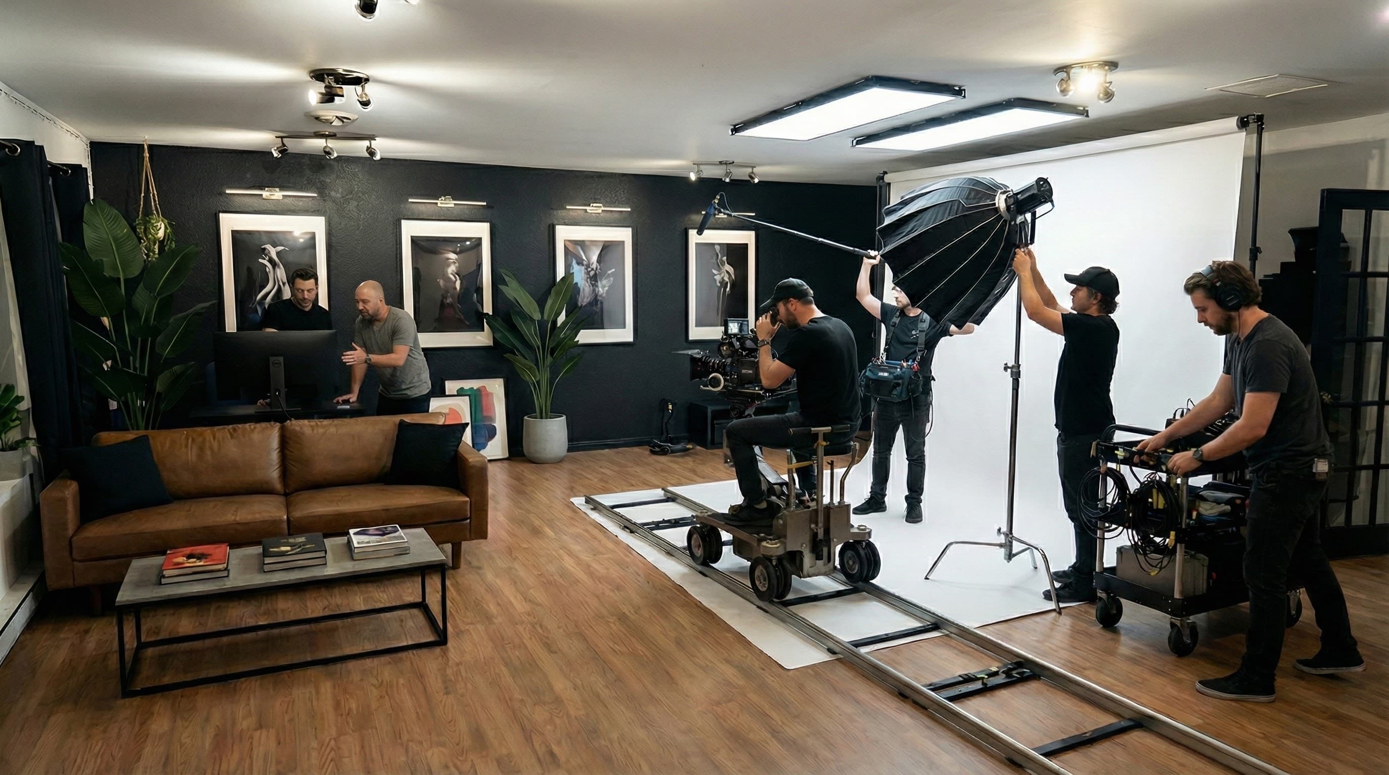 Production vidéo professionnelle au studio